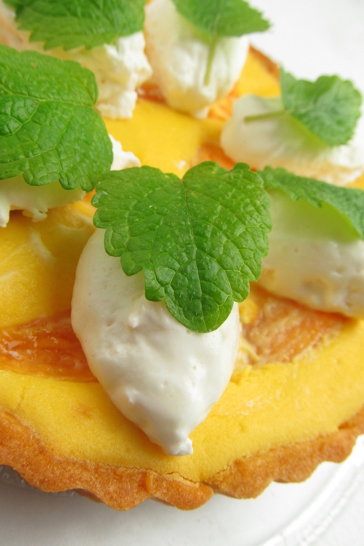 Mint Mango and Lychee Tart - Sweet Tart Recipe